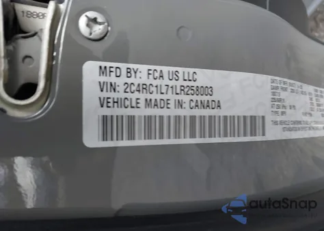 2020 Chrysler Pacifica Hybrid Touring L from USA, damaged, VIN 2C4RC1L71LR258003